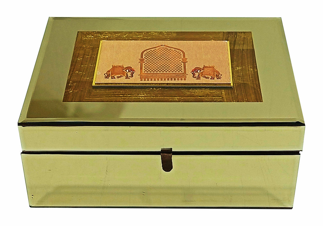 Brown Ultra Premium Howdah Design With Sweet Box-King of Cards