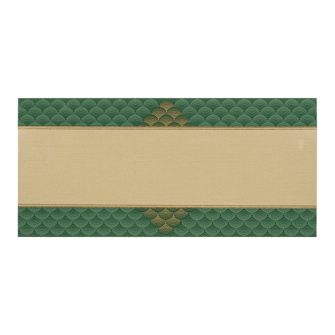 Green Wave Pattern Money Envelope - KRCE2650