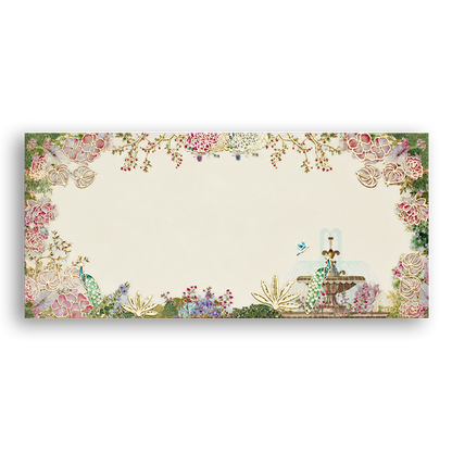 Pink Floral Peacock Money Envelope - KRCE7060