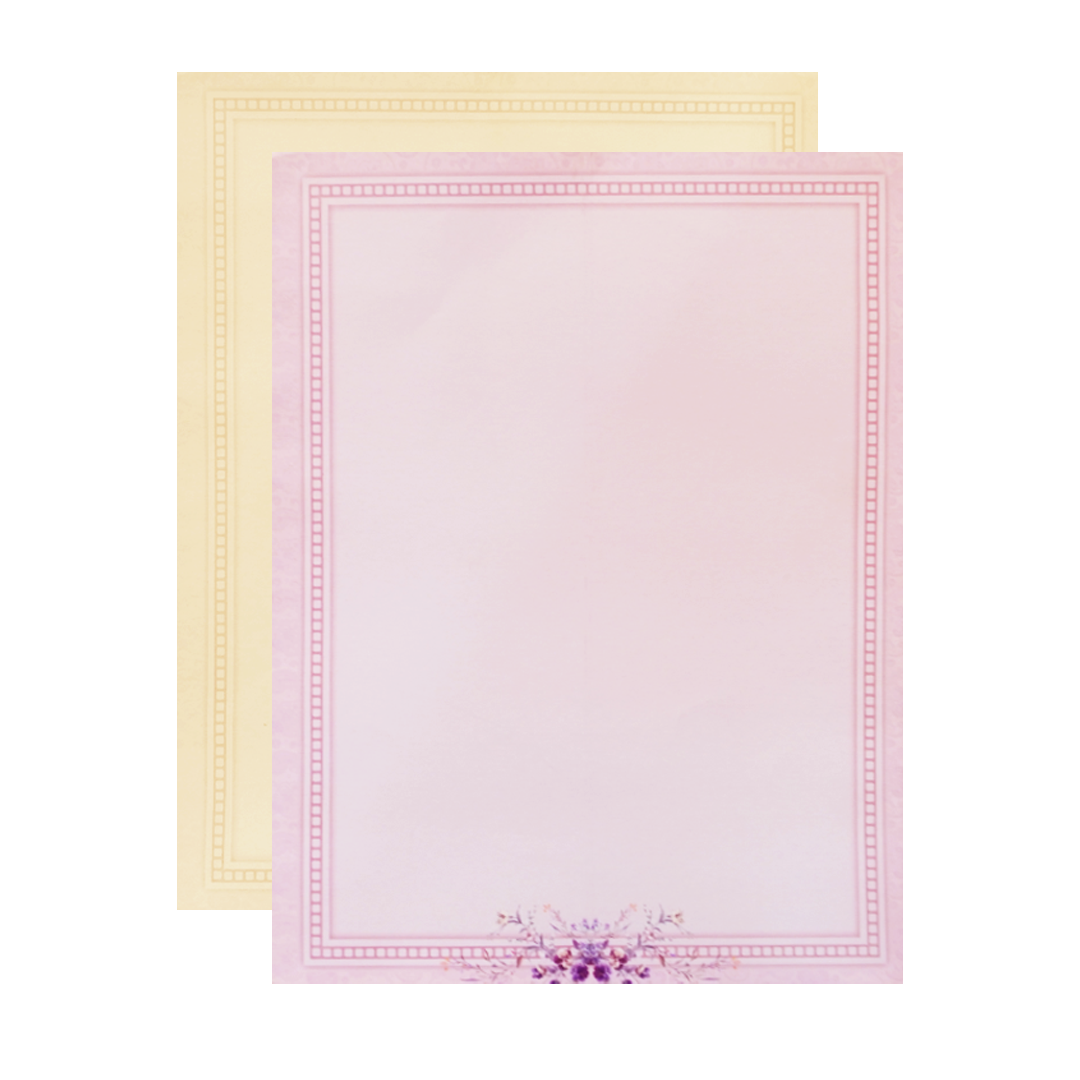 Pastel Pink Floral Wedding Card-King of Cards