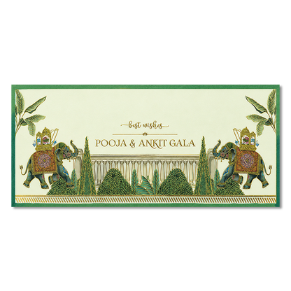 Green Elephant Money Envelpoe - KJTSMEG2