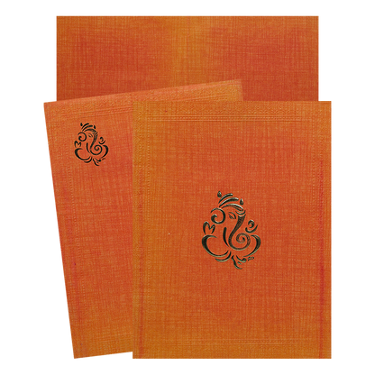 Orange Metallic Wedding InvitatioN-KNK50013