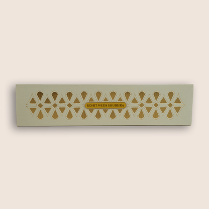 Grey Laser Cut Scroll Card - KJPS2914