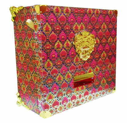 Maroon And Gold Themed Ultra Premium Invitation Card-KNKUP011-King of Cards