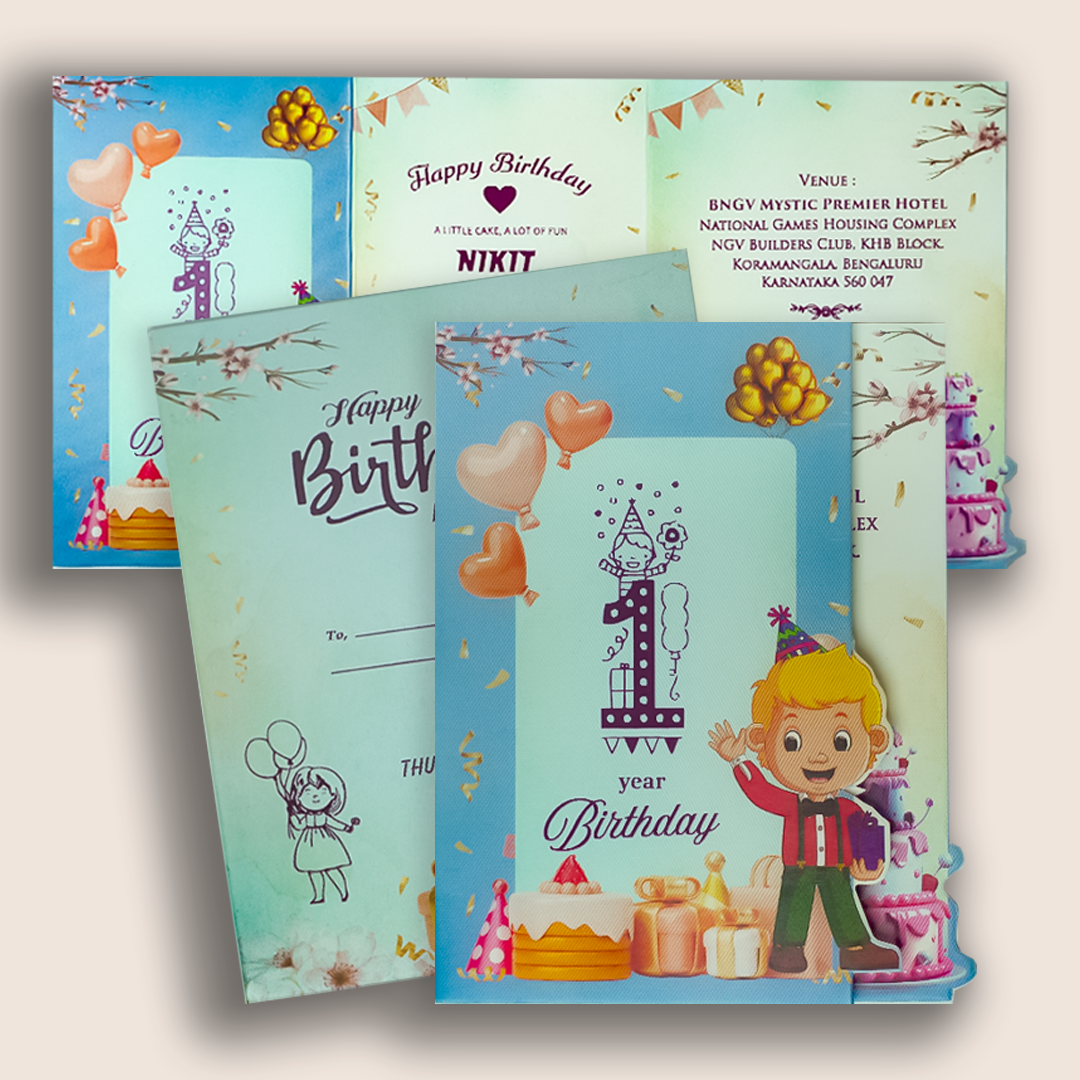 Blue Boy Birthday Card-KNKRL116
