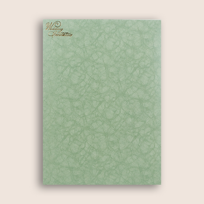 Light Green Western Couple Wedding Card - KNKR035GL