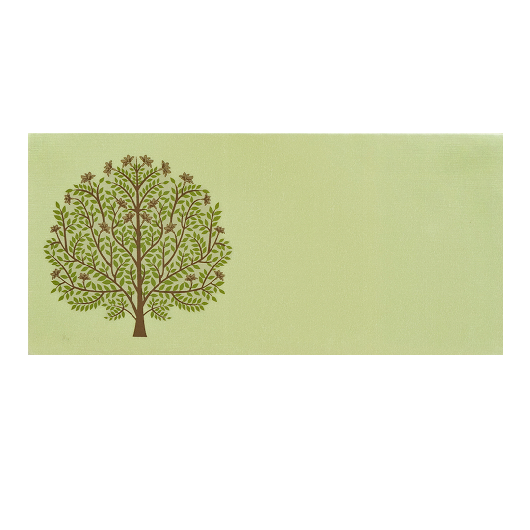 Green Elegant Tree Money Envelope - KRCE1960