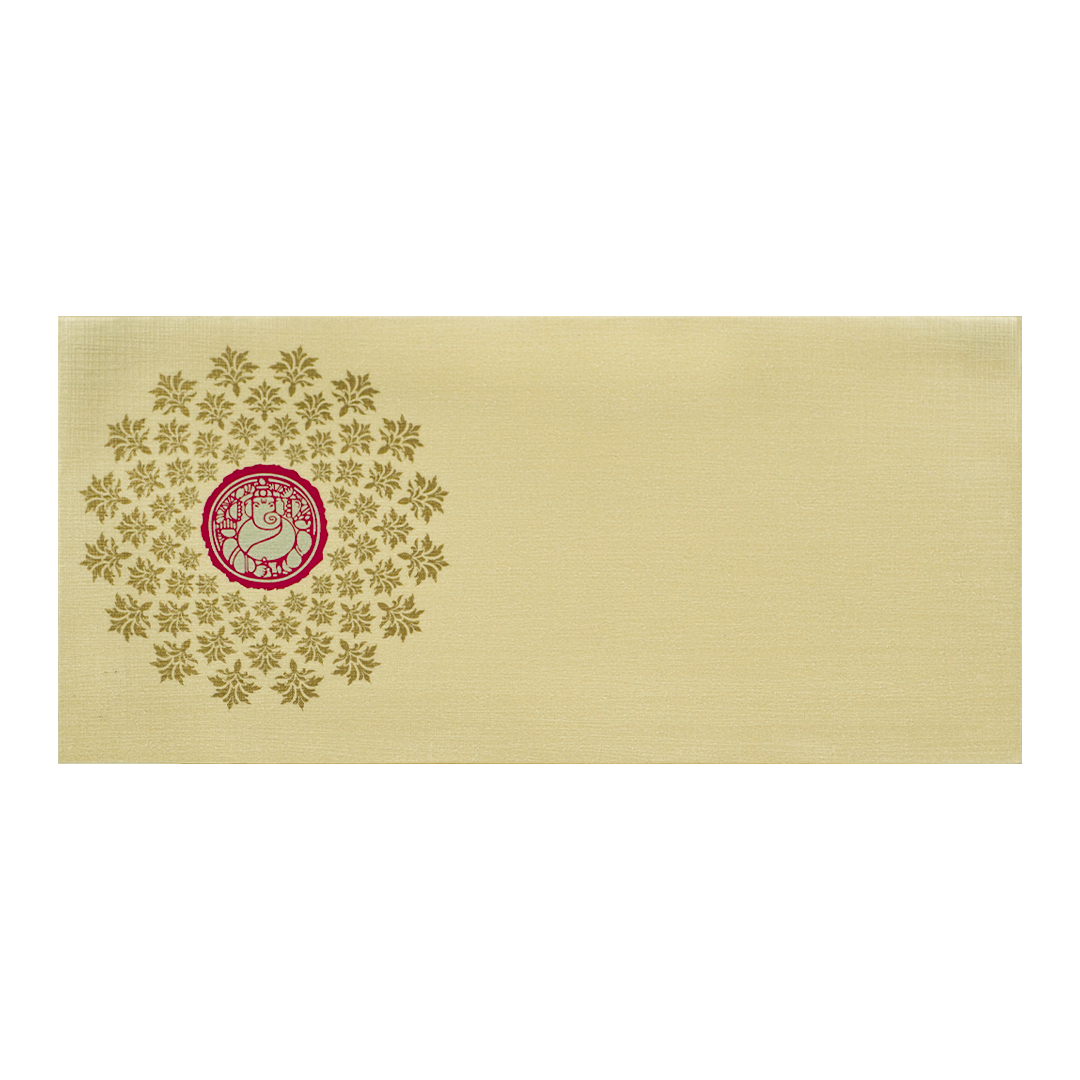Gold Lord Ganesha Money Envelope - KRCE2610