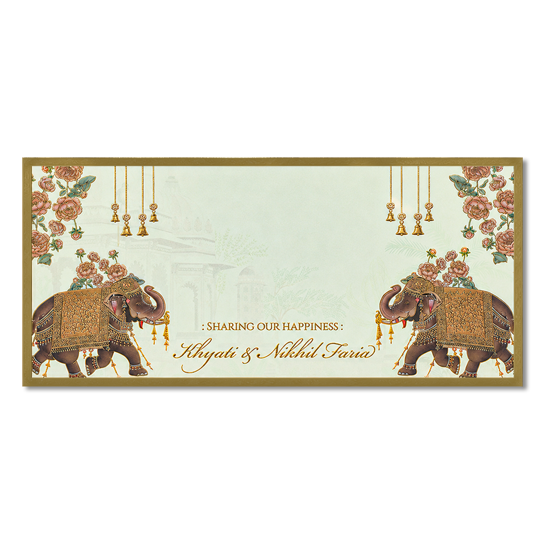 Gold Elephant Money Envelope - KJTSMEG7
