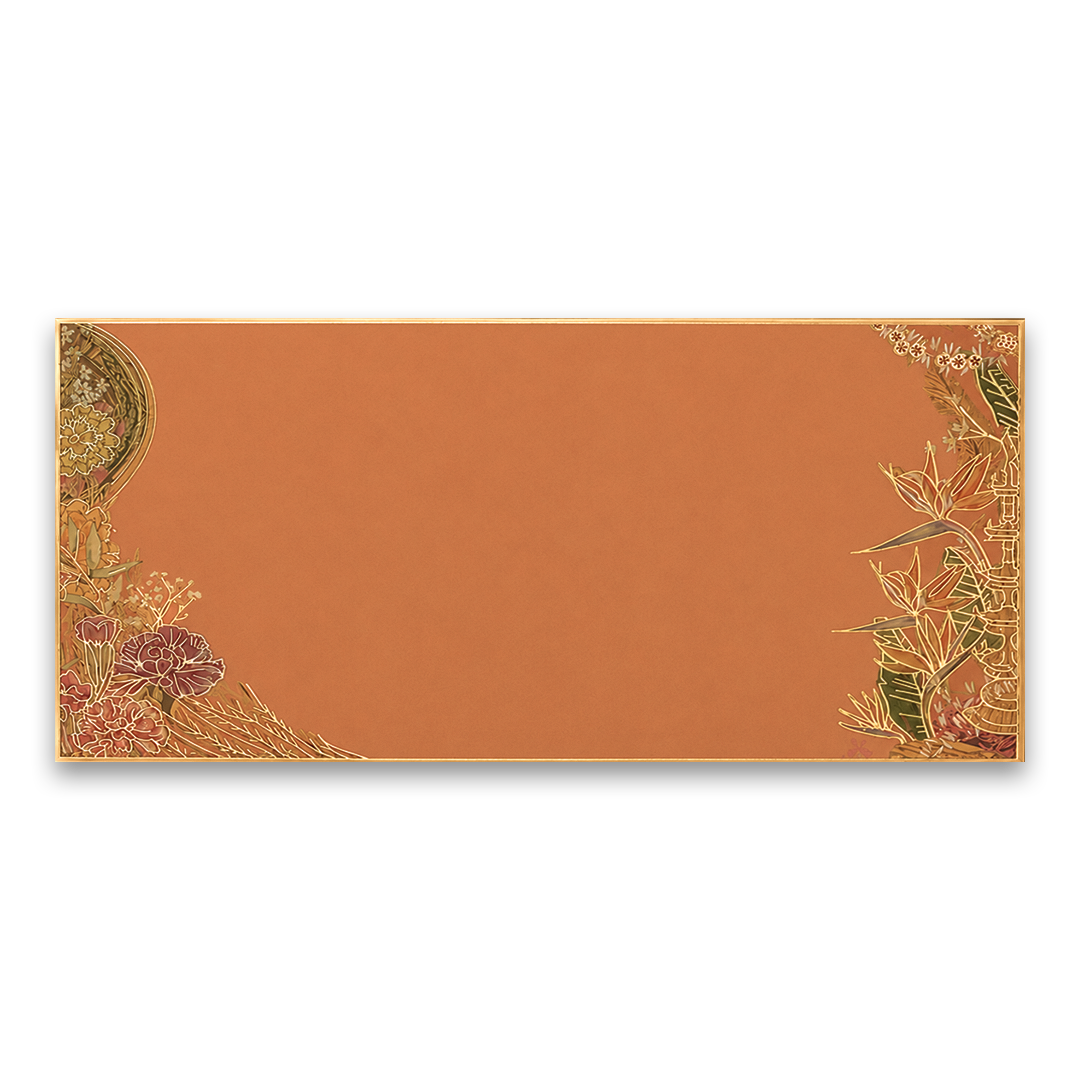 Orange Floral Money Envelope - KRCE7070