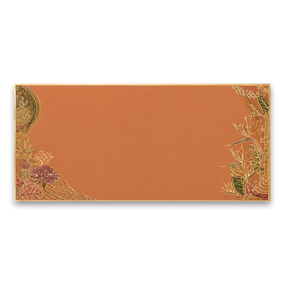 Orange Floral Money Envelope - KRCE7070