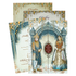 Royal Bride Groom Theme Padded Wedding Card-KRB09220