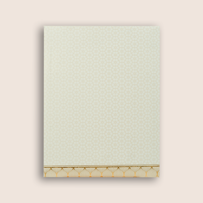 White Laser Cut Design Invitation Card - KNJS2076