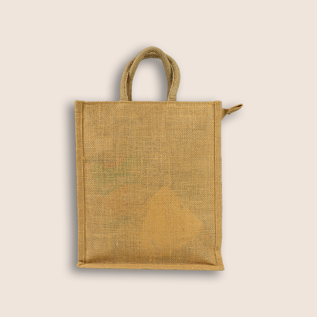 Beige Jute Treats &amp; Delights Gift Bag - KLGH0070