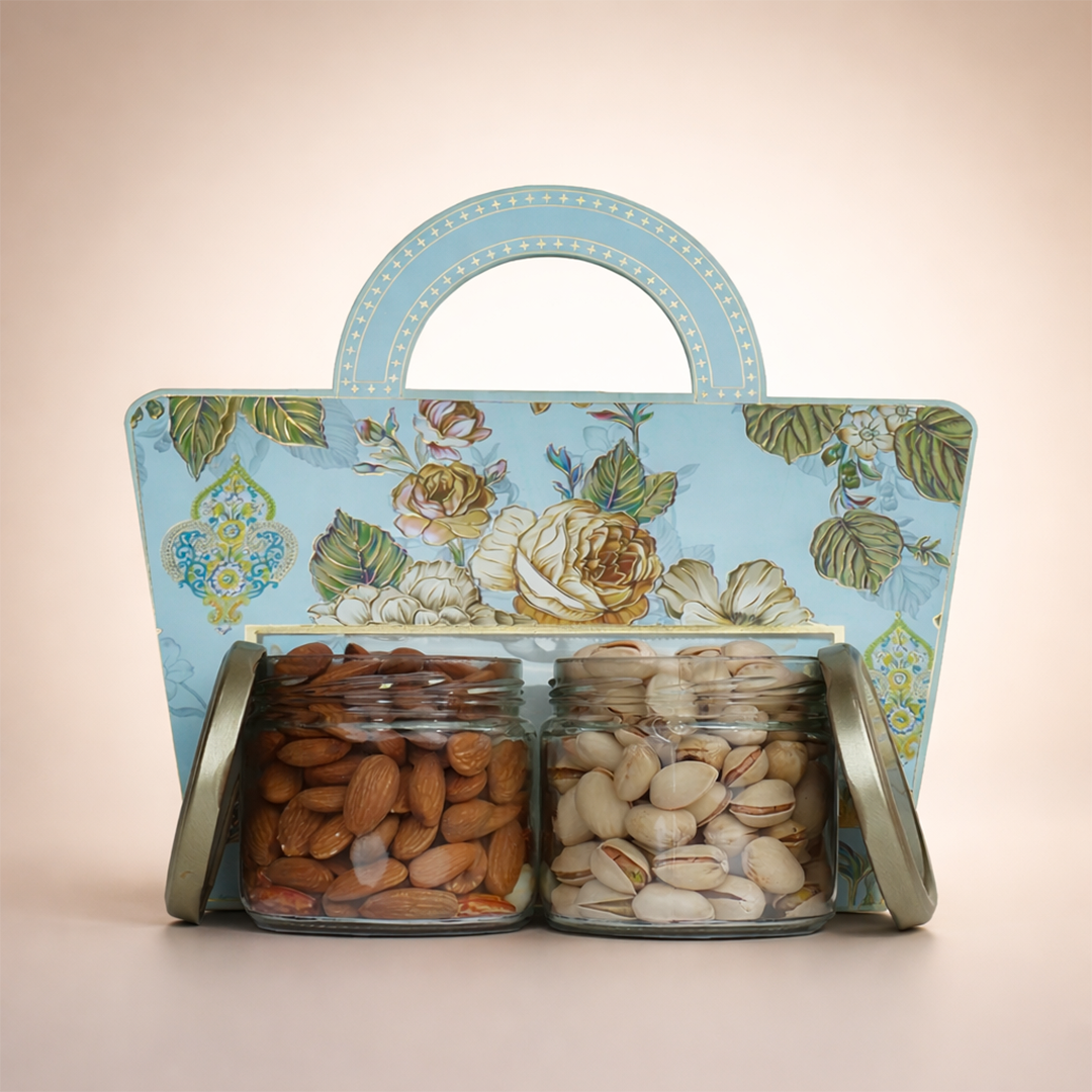 Blue Floral Return Gift Hamper-GNBT9414