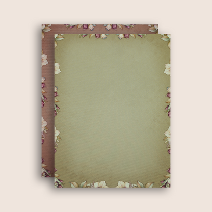 Pastel Pink Floral Door Style Invitation Card - KJTS1951