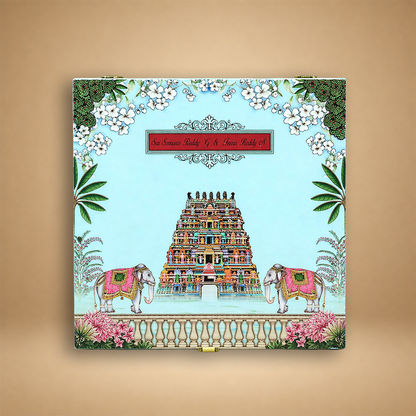 Blue Premium Temple Arch Luxury Invitation Box – KNLW202572