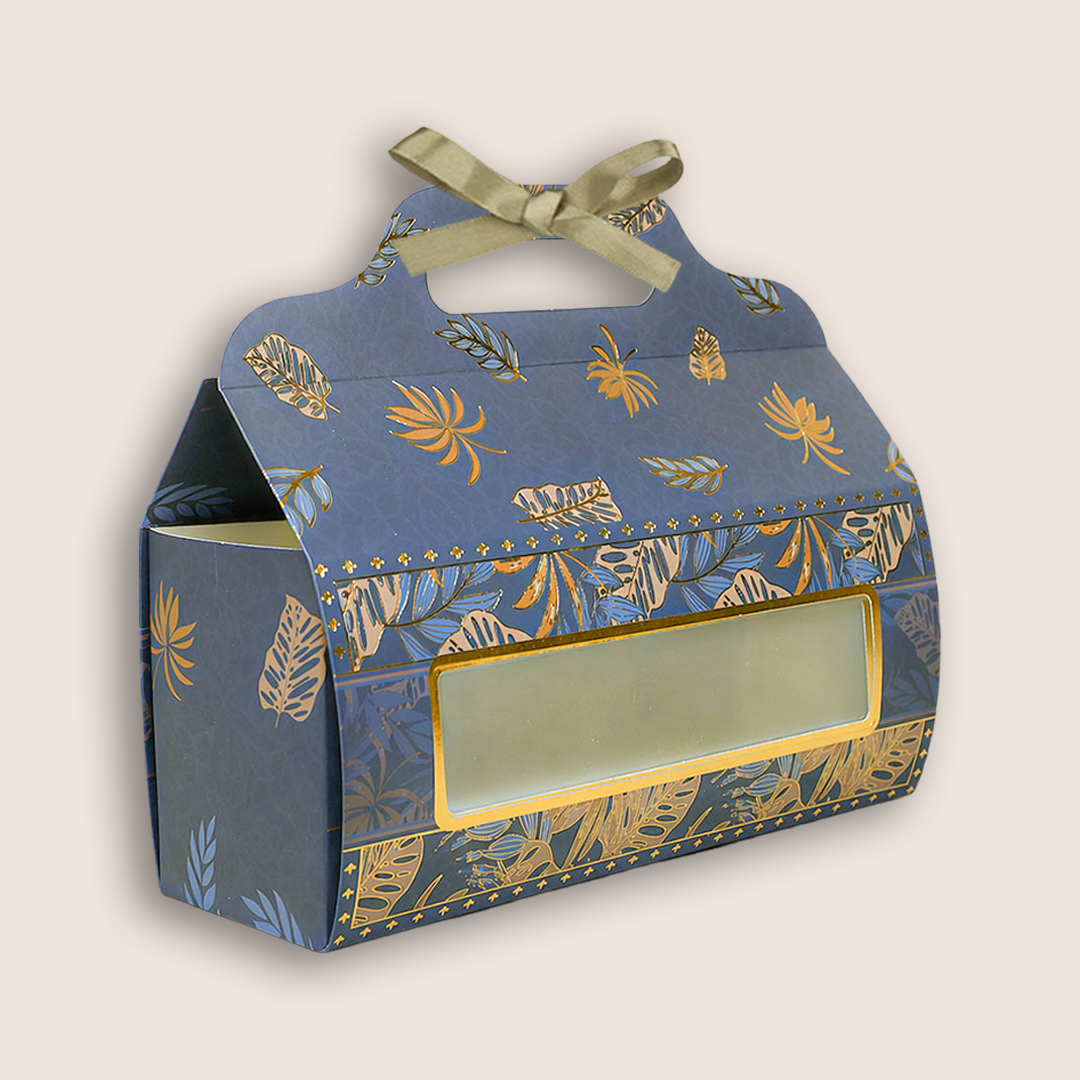 Elegant Navy Palm Return Gift Hamper-GNBT9506