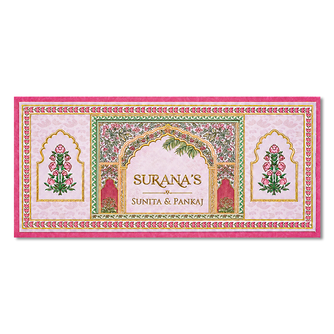 Pink Royal Arch Money Envelope - KJTSMEG13