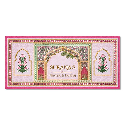 Pink Royal Arch Money Envelope - KJTSMEG13