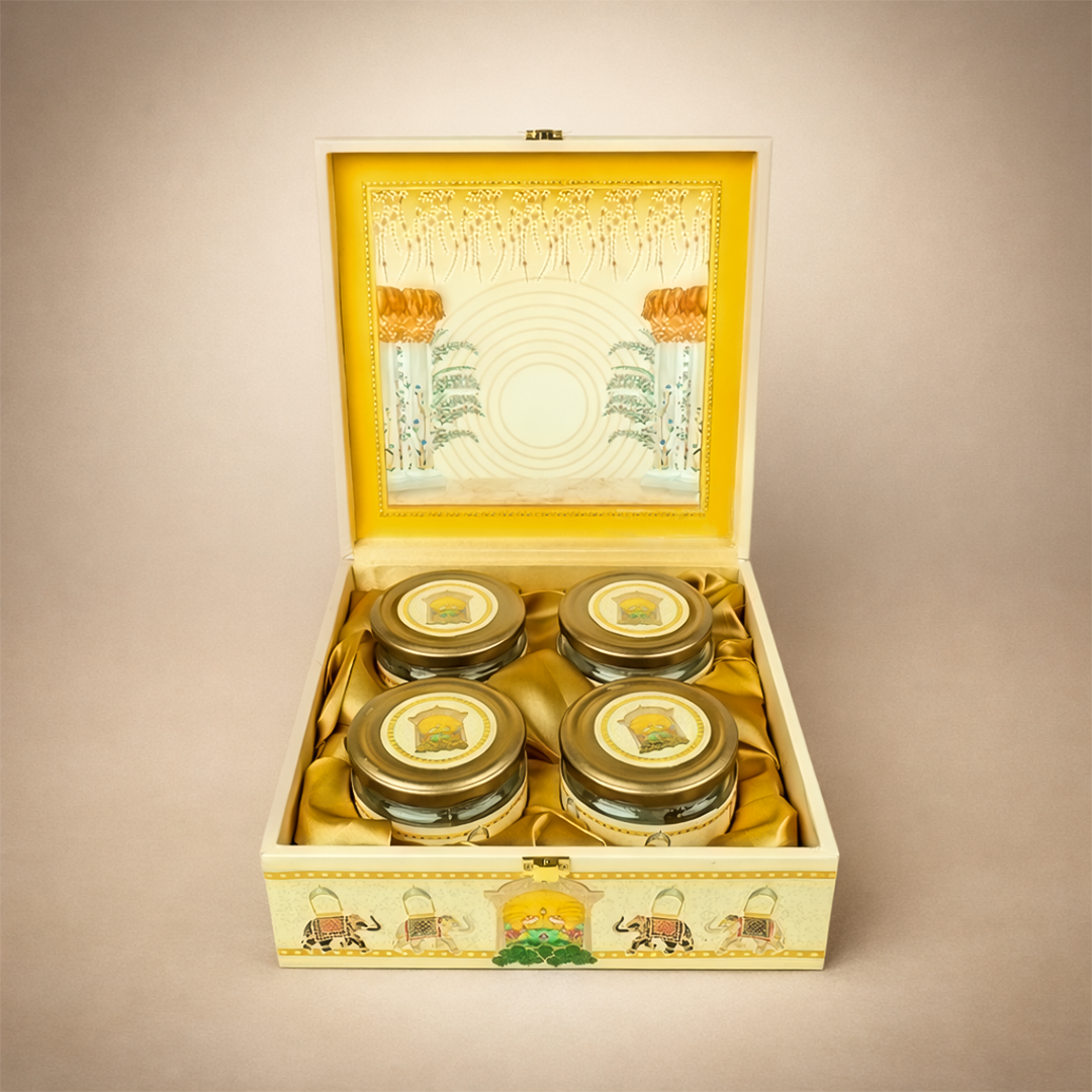 Yellow Elephant Themed Luxury Sweet Jar Box-KBX10102