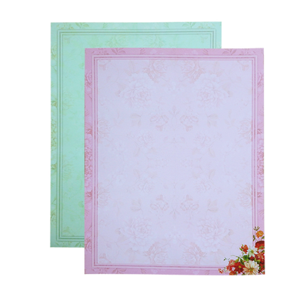 Multicolour Floral Open Door Offset Invitation In Jumbo Size-KNKJ1098-King of Cards
