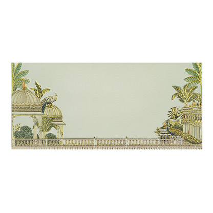 Cream Traditional Peacock Money Envelope - KRCE3700