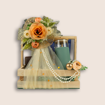 Cream Wooden Charm Premium Gift Hamper- KLGH0090
