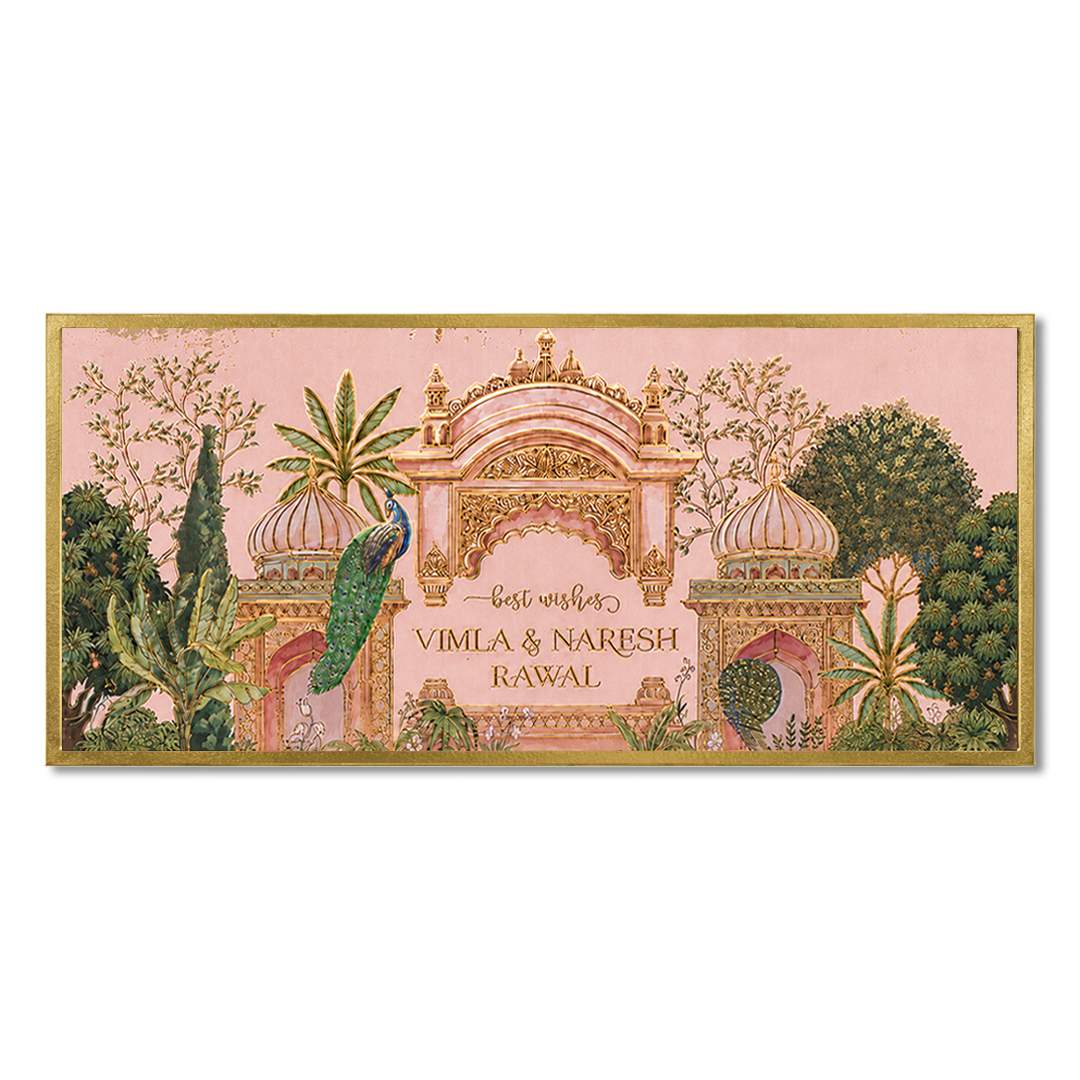 Gold Palace Peacock Money Envelope - KJTSMEG12