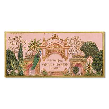 Gold Palace Peacock Money Envelope - KJTSMEG12