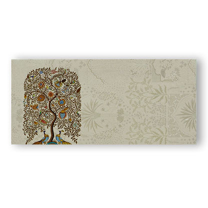 Cream Peacock Tree Money Envelope - KRCE5210