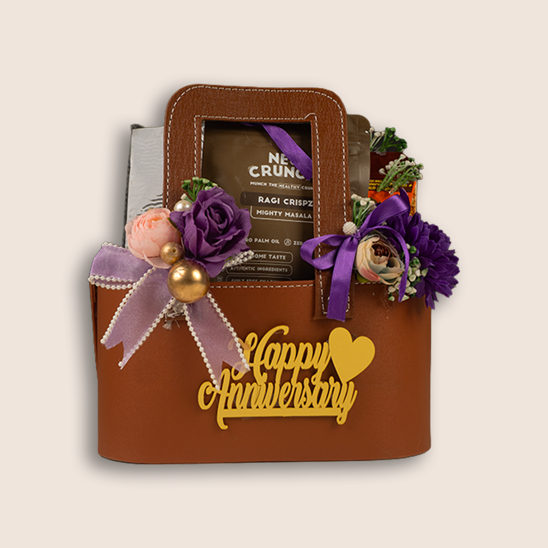 Brown Floral Delight Luxury Gift Hamper - KLGH0010