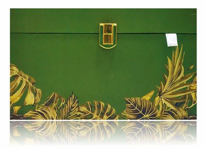 Green Ultra Premium Muslim Invitation In Leaf Design-King of Cards