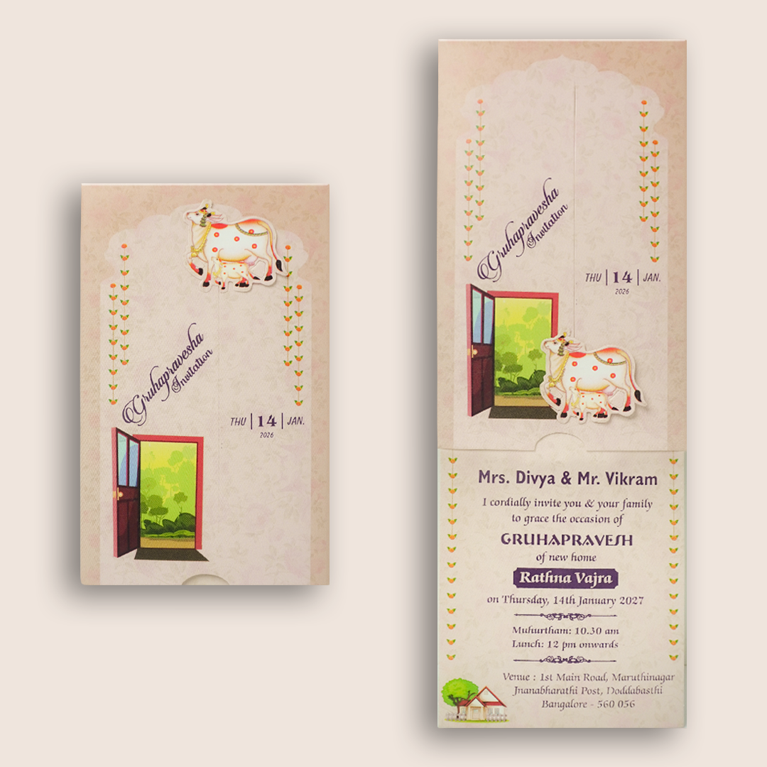 Pink House Warming Card - KNKRL117