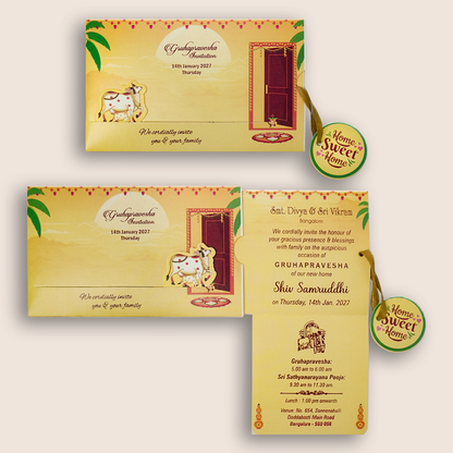 Yellow House Warming Card-KNKRL113