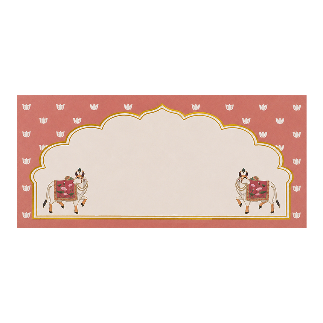 Red Floral Kamadhenu Money Envelope - KRCE6100