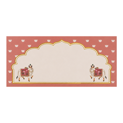 Red Floral Kamadhenu Money Envelope - KRCE6100