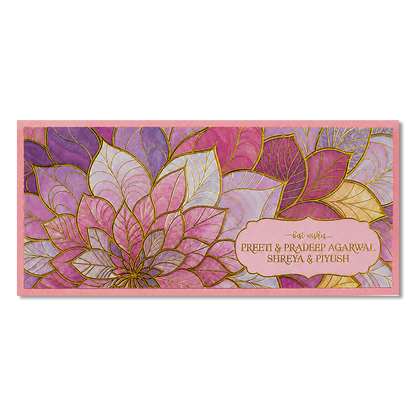 Pink Floral Mandala Money Envelope - KJTSMEG11