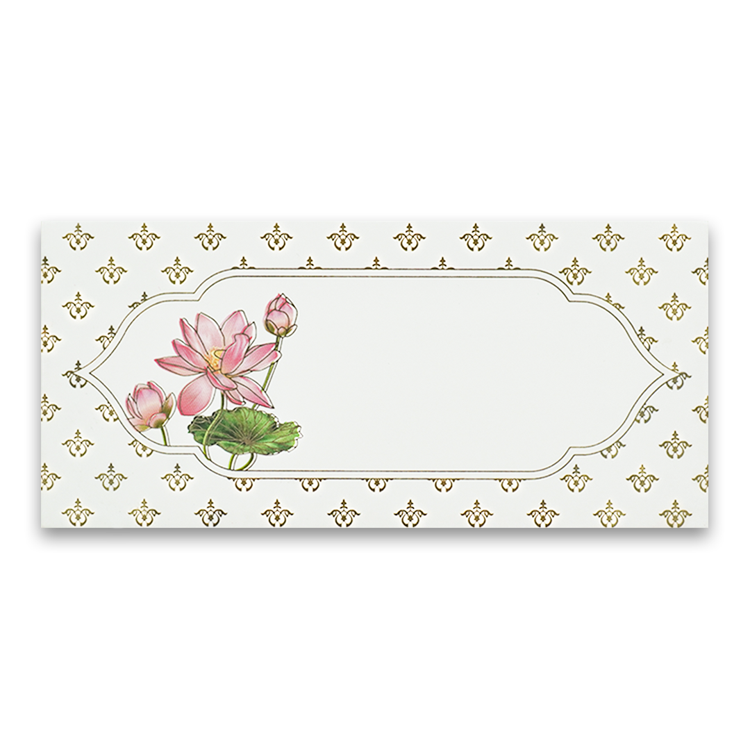 White Lotus Pattern Money Envelope - KRCE6070