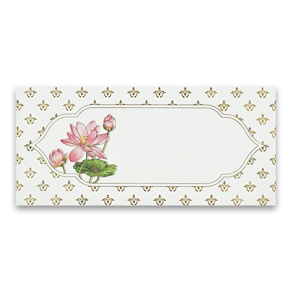 White Lotus Pattern Money Envelope - KRCE6070