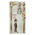 Grey Slide Floral Bride Groom Wedding Card-KNKSP757