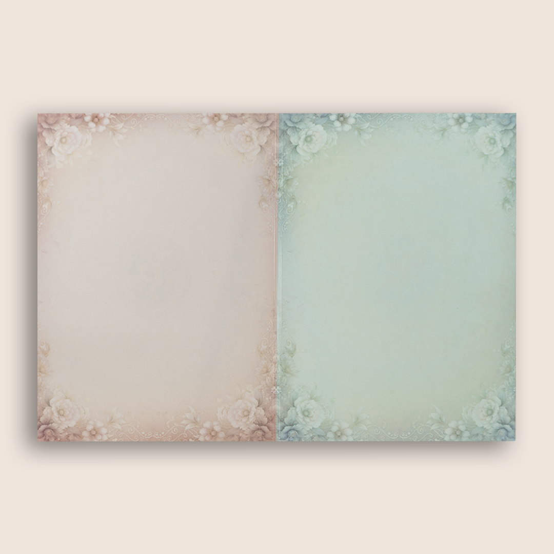 Pink Floral Premium Wedding Card - KAA05220
