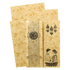 Gold Door Style Floral Bride&Groom Wedding Card-KNKC46GF