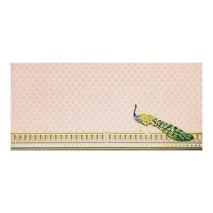 Peach Peacock Money Envelope - KRCE6110