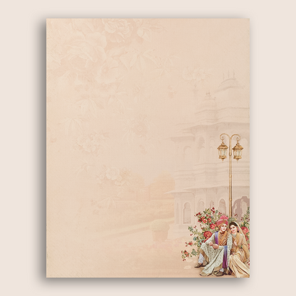 Pink Royal Bride Groom Box Invitation Card-KNKN6302