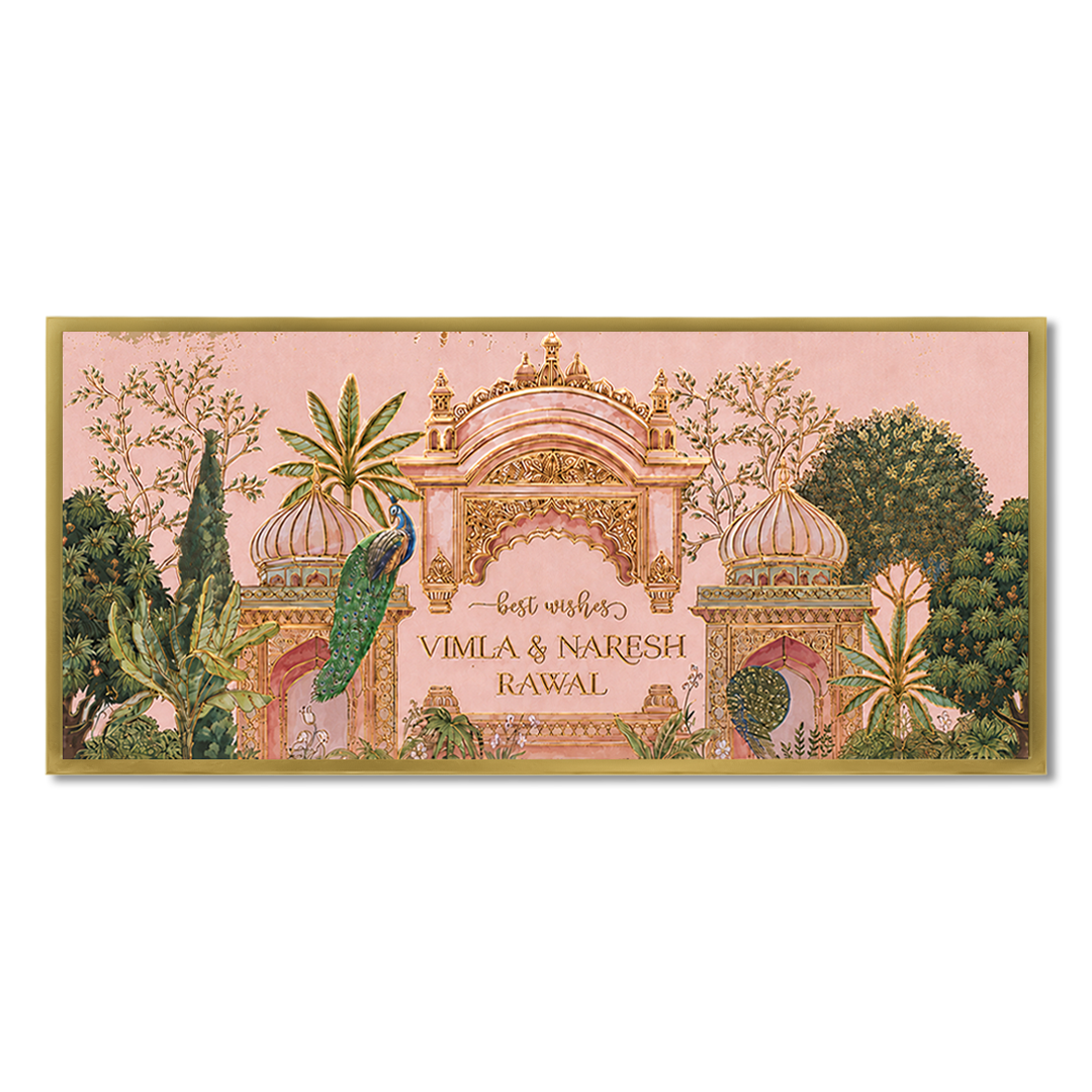 Gold Palace Peacock Money Envelope - KJTSMEG12