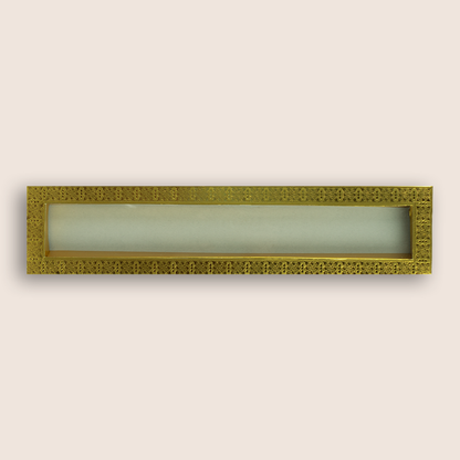 Gold Transparent Floral Scroll Card - KJPS2932