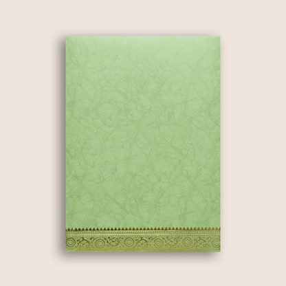 Green Floral Mandala Wedding Card - KNKR026GL