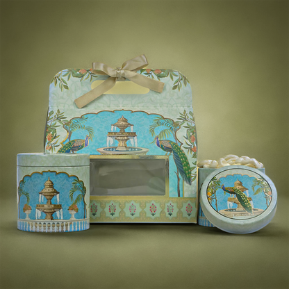 Peacock Fountain Return Gift Hamper-GNBT9502