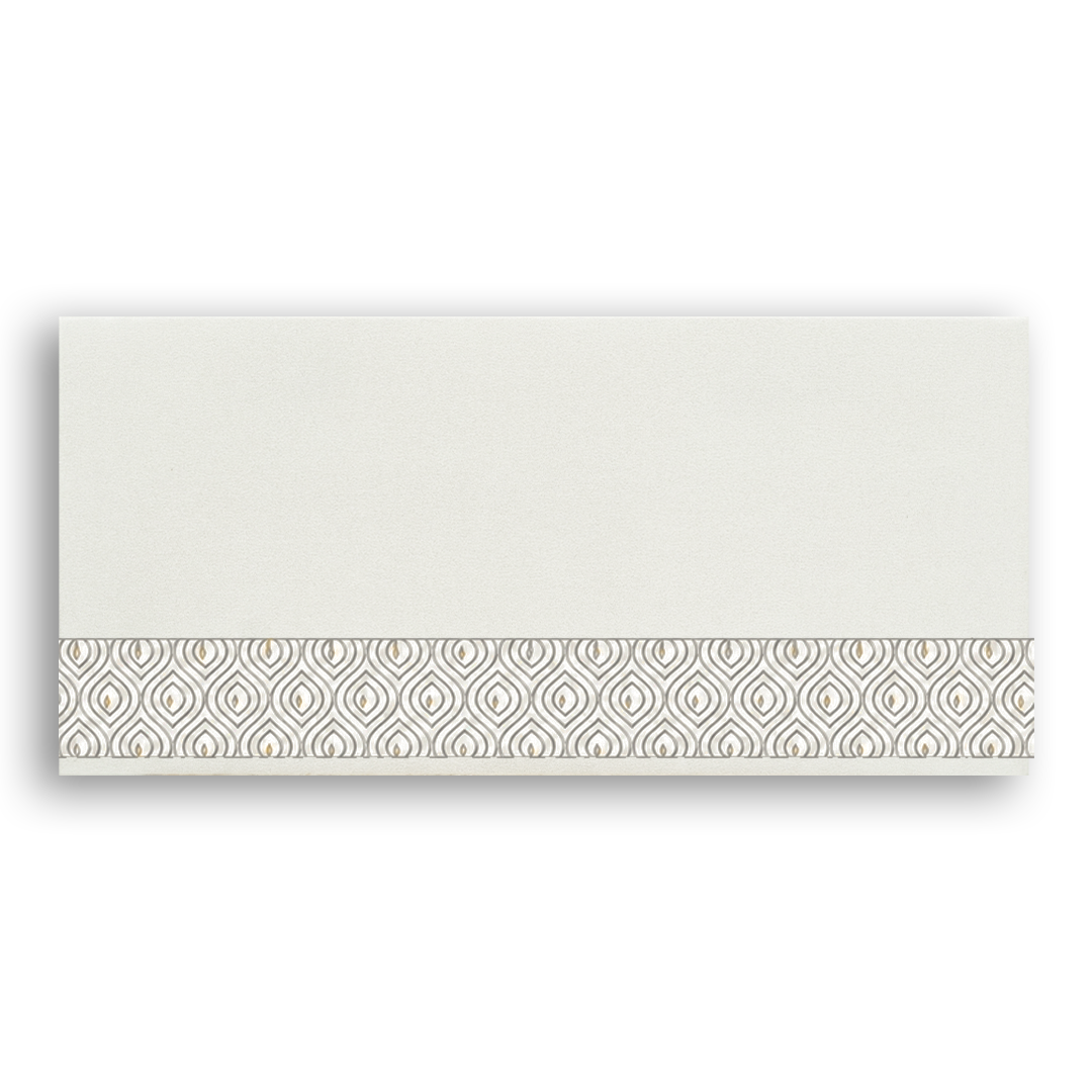 White Gold Pattern Money Envelope - KRCE1660